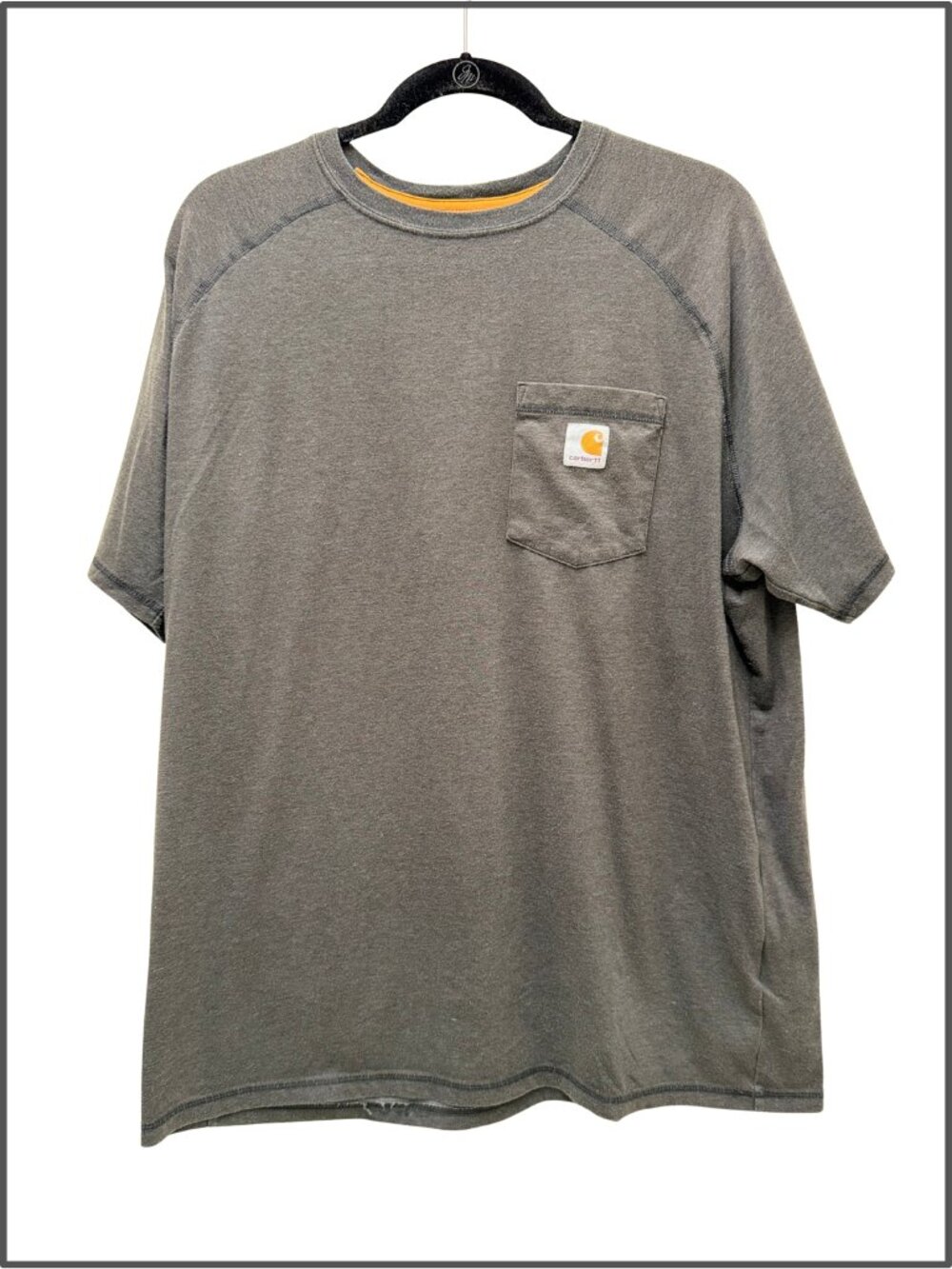 XL VGC - Carhartt Force Relaxed Fit Pocket T-Shirt - Charcoal Gray 100410 026